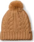Womens Cable Pom Beanie