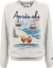 Heron Print Round-neck Sweater Print