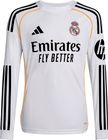 Real Madrid 25/26 Home Jersey Long Sleeve Kids
