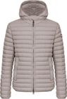 Hoodie Quilted Jacket, Natural Down Light Weight