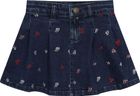 Skirt Denim w. Emb.