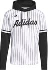 Dugout Pinstripe Hooded Jersey