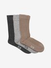 Wool Socks - rib 3-pack