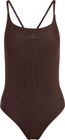 Iconisea Ribbed Padded Thin Straps Swimsuit
