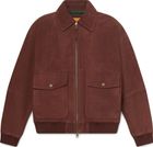 Mens Leather Bomber