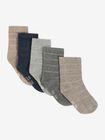 Socks w. Knit (5-pack)