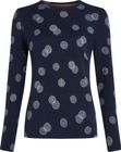 Women Merino 260 Vertex Long Sleeve Crewe Falling Flakes