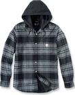 Rugged Flex Relaxed Fit Flannel Fleece Lined Hooded Shirt Jac