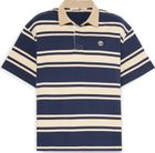 Mens Short Sleeve Striped Rugby Polo