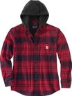 Rugged Flex Relaxed Fit Flannel Fleece Lined Hooded Shirt Jac