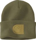 Knit Cuffed C Patch Beanie