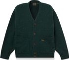 Mens Wool Blend Speckle Yarn Cardigan