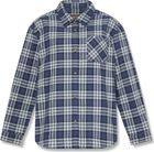 Womens Midweight Flannel Pocket Long Sleeves Shirt