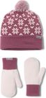 Women’s Snowflake Beanie and Mitten Set