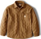 Rain Defender Loose Fit Heavyweight Quilted Snap Front Shirt Jac