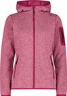 Woman Knit Fleece Fix Hood