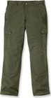 Relaxed Straight Ripstop Double Front Cargo Trousers