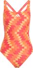 Football-inspired V-back Graphic Swimsuit