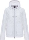 Hooded Jacket Made BY Sangallo Effect Fabric