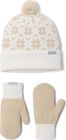 Women’s Snowflake Beanie and Mitten Set
