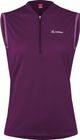 Women Bike Sleeveless Shirt Half Zip Plain