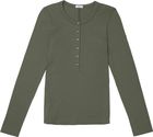 Ribbed Pima Long Sleeve Henley