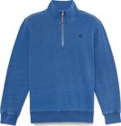 Mens Indigo 1/4 Zip Sweatshirt