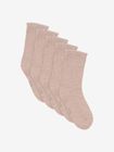 Wool Socks 5-Pack Solid
