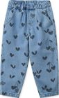 Borris Printed Denim Pants w Pocket