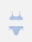 Jaiden W Crinkle Bralette Bikini Girl