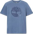 Mens Garment Dye Logo Graphic Tee