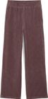 Essentials Elevated Velour Rib Straight Leg Pant