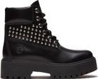 Womens 6 IN Lace UP Boot - Stud