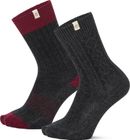 Mens 2 Pack Cable Knit Crew