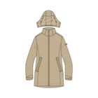 Woman Long Jacket Zip Hood Detachable INN.JACKET