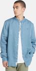 Mens Linen Korean Collar Shirt