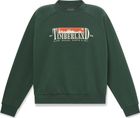 Womens Brushed Back Chest Graphic Crew Sweatshi
