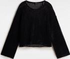 Mila Open Knit Crop Crew