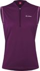 Women Bike Sleeveless Shirt Half Zip Plain