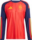 Spain 26 Home Authentic Long Sleeve Jersey