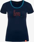 Kurzarm-shirt Merino D'sunnseitn Nachtblau