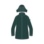 Woman Long Jacket Zip Hood Detachable INN.JACKET