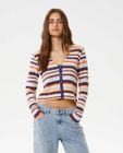 Bobbi Stripe Button Thru