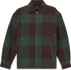 Mens Fleece Lined Check Overshirt