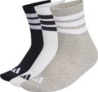 3 Stripes Cushioned Sportswear Mid Cut Socks 3 Pair Pack Men & Women