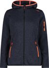 Woman Fleece Fleece Jacket Fixed Hood