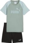 Essentials No.1 Logo Poly Tee and Shorts Set B