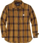 Loose Fit Heavyweight Twill Long-sleeve Plaid Shirt