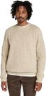 Mens Chunky Yarn Crewneck Sweater