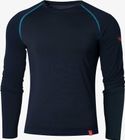 Langarm-shirt Merino ALPIN. Schwarzblau